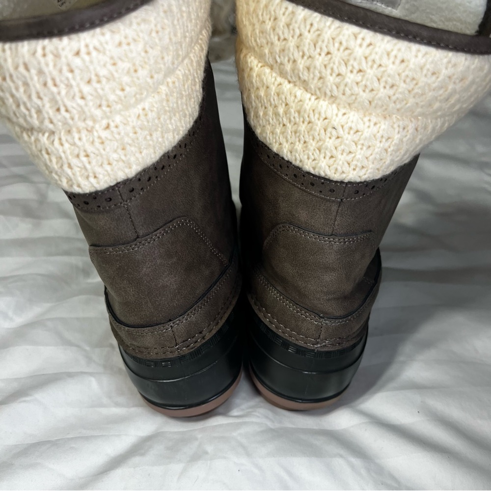 Magellan Outdoors Waterproof Duck Boots Women's 11B Sweater Collar FFS4057 - Picture 3 of 10